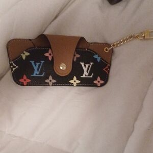 Black Multicolor Monogram Key Holder